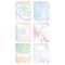 Better Office Products Stationery Paper, Tie-Dye Watercolor Writing Stationery, Letter Size, 6 Unique Designs, 100PK 64507 - alternate 1